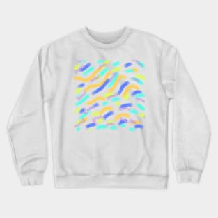 Colorful watercolor abstract glitter art Crewneck Sweatshirt